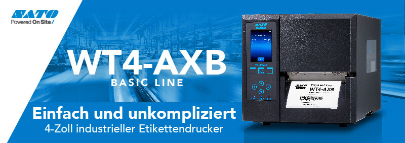 WT4-AXB Basic Line - Einfach und unkompliziert. 4-Zoll industrieller Etikettendrucker