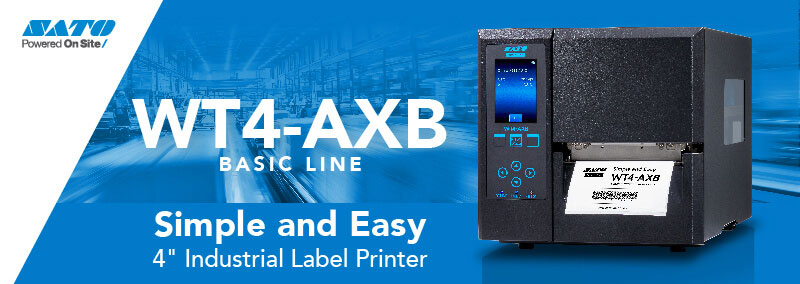 WT4-AXB Basic Line - Simple and Easy. 4" industrial label printer