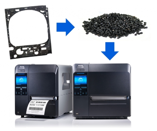 SATO CL4NX Plus ve CL6NX Plus, Konica Minolta'dan Geri D&ouml;n&uuml;şt&uuml;r&uuml;lm&uuml;ş Plastikler Kullanacak